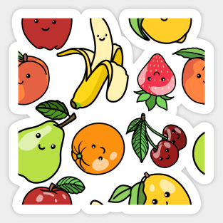 Happy Fruit Salad Sticker